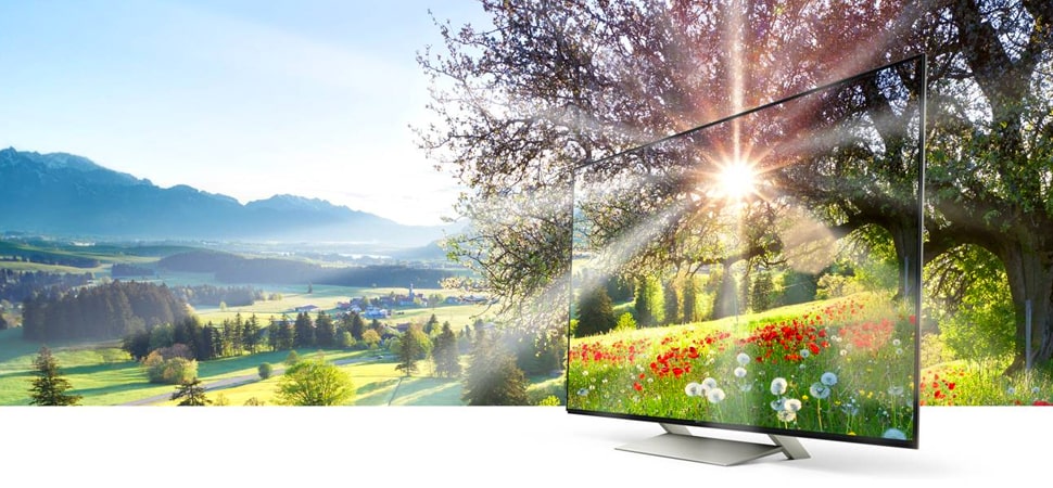 نمایشگر تلویزیون سونی  75X9000E همراه با تصاویری فوق‌العاده
