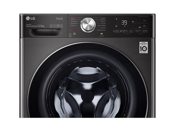 لباسشویی 12 کیلویی 8 کیلو خشک کن دودی ال جی V12