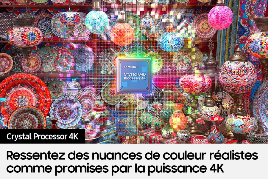 پردازشگر تصویر Crystal Processor 4K تلویزیون سامسونگ 50DU7000
