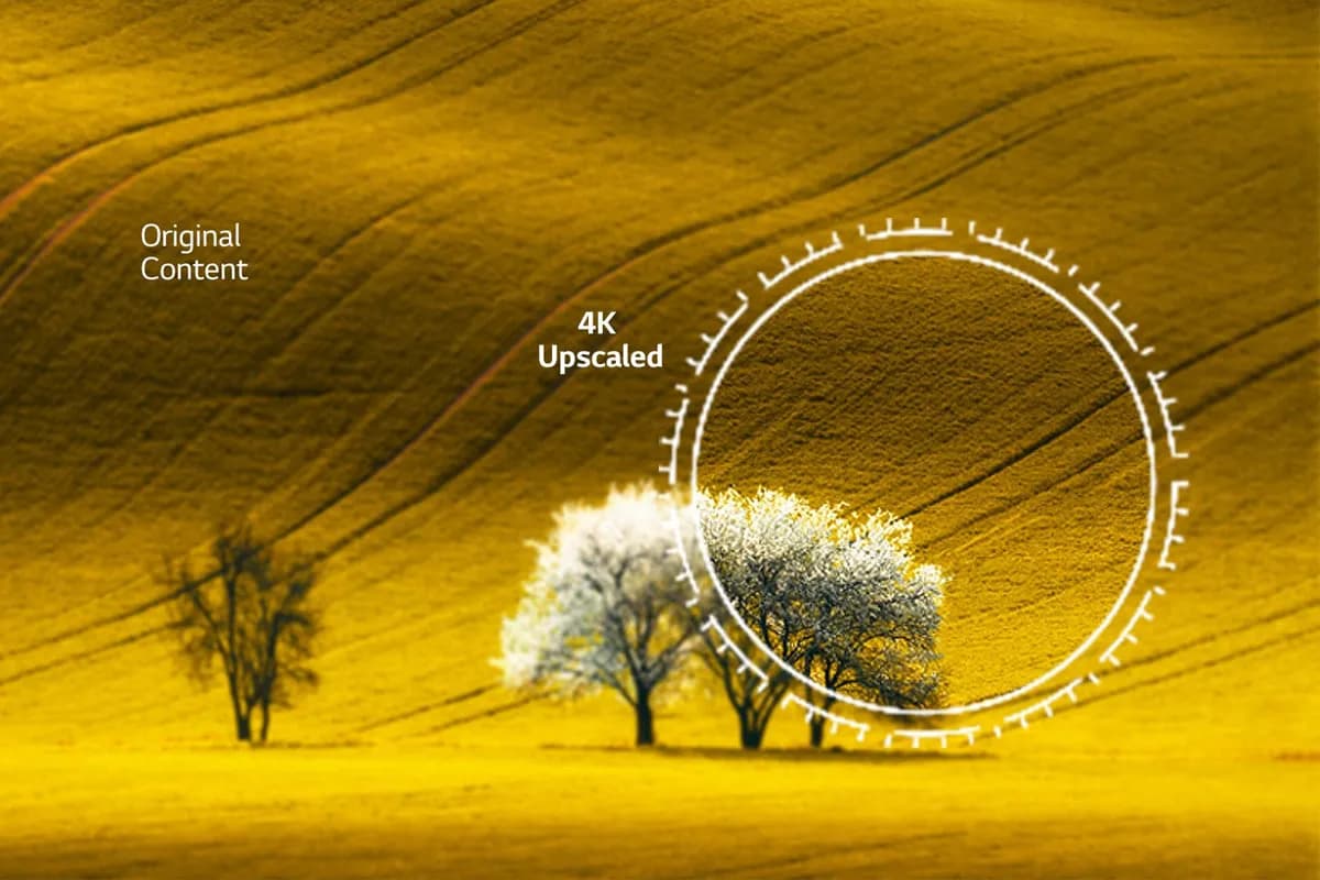 فناوری 4K AI Upscaling برای ارتقای کیفیت تصویر