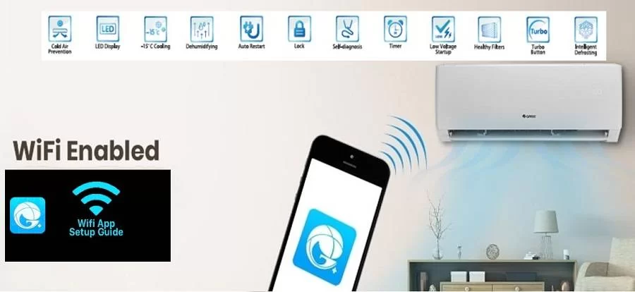سیستم وای فای (Wi-Fi) کولر گازی گری 12000 بدون اینورتر